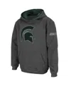Stadium Athletic Big Boys Charcoal Michigan State Spartans Big Logo Pullover Hoodie In Charcoal