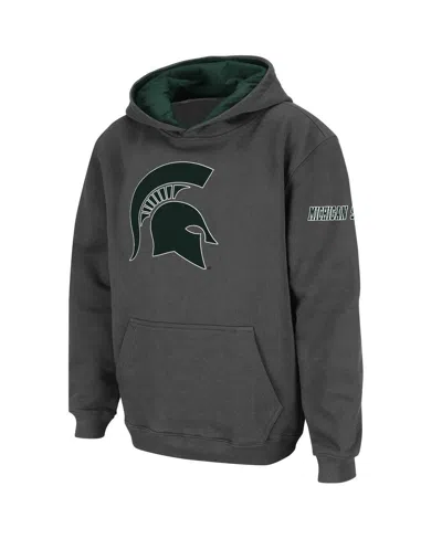 STADIUM ATHLETIC BIG BOYS STADIUM ATHLETIC MICHIGAN STATE SPARTANS BIG LOGO PULLOVER HOODIE