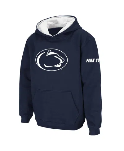 Stadium Athletic Kids' Big Boys  Penn State Nittany Lions Big Logo Pullover Hoodie In Navy