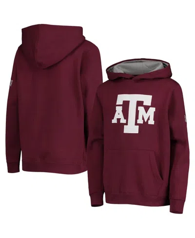 Stadium Athletic Kids' Big Boys Texas A&m Aggies Big Logo Pullover Hoodie In Maroon