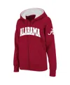 Stadium Athletic Women's  Crimson Alabama Crimson Tide Arched Name Full-zip Hoodie In Crimson