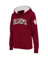 Stadium Athletic Women's  Crimson Alabama Crimson Tide Arched Name Full-zip Hoodie In Crimson