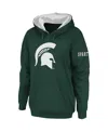 Stadium Athletic Women's  Kelly Green Notre Dame Fighting Irish Big Logo Pullover Hoodie In Green