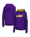 Stadium Athletic Women's  Purple Lsu Tigers Big Logo Pullover Hoodie In Purple