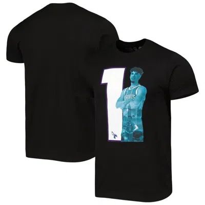 Stadium Essentials Men's  Lamelo Ball Black Charlotte Hornets Player Metro T-shirt