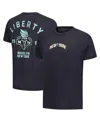 Stadium Essentials Men's And Women's Black New York Liberty Oversized Vintage Wash T-shirt In Black