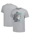 Stadium Essentials Men's And Women's Heather Gray New York Liberty Ellie Mascot Borough T-shirt In Gray
