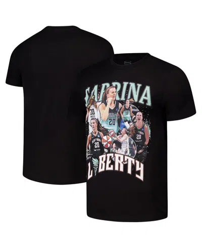 Stadium Essentials Men's And Women's Sabrina Ionescu Black New York Liberty 2024 Crossroads T-shirt