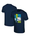 Stadium Essentials Men's And Women'sâ Paige Bueckers Navy Dallas Wings 2025 Wnba Draft 1st Overall Pick Verbiage T-shir