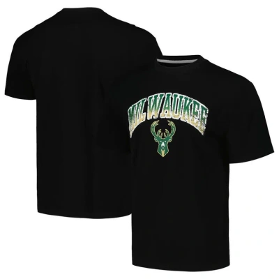 Stadium Essentials Unisex  Black Milwaukee Bucks Terrace T-shirt