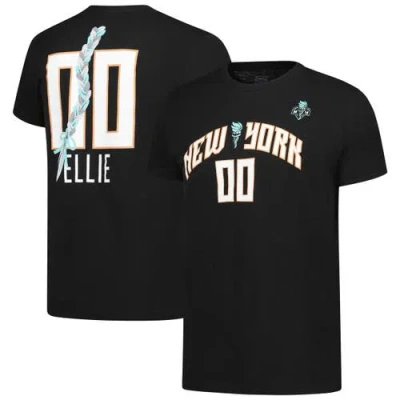 Stadium Essentials Unisex  Black New York Liberty Ellie Mascot Name & Number T-shirt