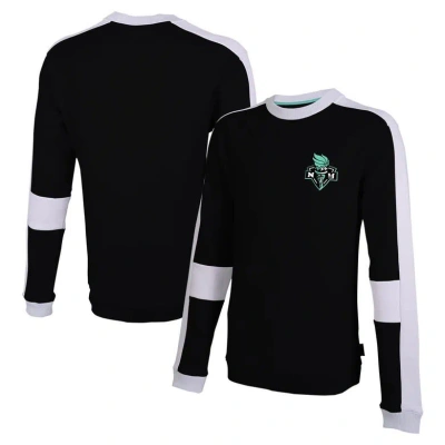 Stadium Essentials Unisex  Black New York Liberty Half Time Pullover Sweatshirt