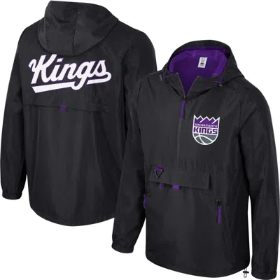 Stadium Essentials Unisex  Black Sacramento Kings Compete Quarter-zip Hoodie Jacket