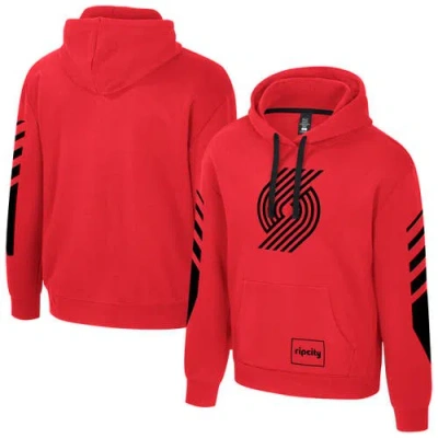 Stadium Essentials Unisex  Red Portland Trail Blazers City Star Hoodie
