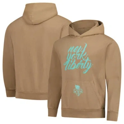 Stadium Essentials Unisex  Tan New York Liberty Paradise Oversized Urban Pullover Hoodie