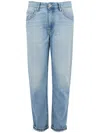 Staff Blue Denim Straight Jeans In Blue
