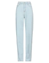 Staff Gallery Woman Denim Pants Blue Size 27 Cotton In Blue