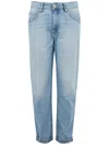 Staff Blue Denim Straight Jeans In Blue