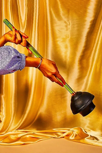 Staff Toilet Plunger In Green At Urban Outfitters