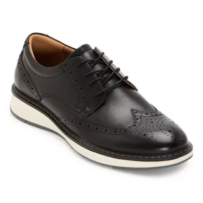 Stafford Arthur Mens Wing Closed Toe Oxford Shoes In Black