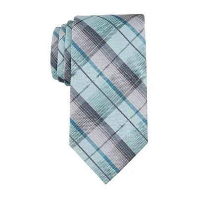 Stafford Asai Plaid Tie In Green