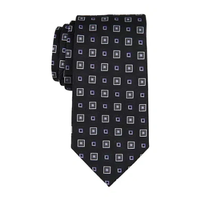 Stafford Carey Neat Chevron Tie In Black