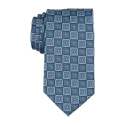 Stafford Carey Neat Chevron Tie In Blue
