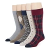 Stafford Casual Dress Mens 5 Pair Crew Socks In Multi