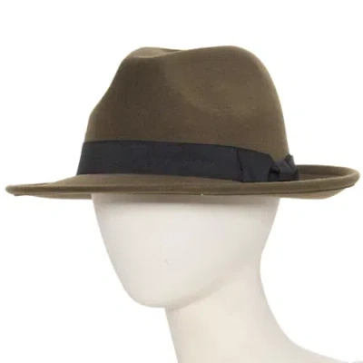 Stafford Classic Mens Fedora In Green