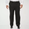 Stafford Coolmax All Season Ecomade Mens Big And Tall Classic Fit Flat Front Suit Pant In Multi