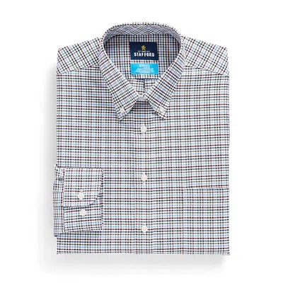 Stafford Coolmax All Season Ecomade Oxford Mens Regular Fit Stretch Fabric Wrinkle Free Long Sleeve Dress Shi In Gray