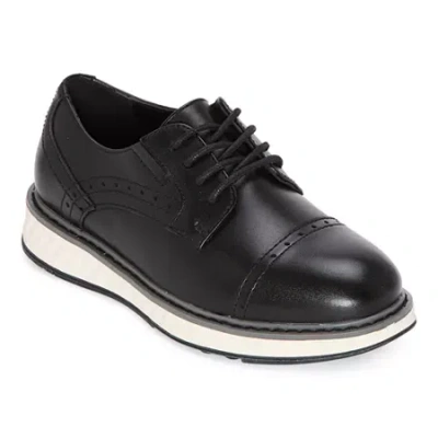 Stafford Cooper Little & Big Kid Boys Cap Closed Toe Oxford Shoes In Black