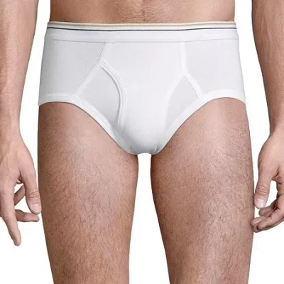Stafford Cotton Low Rise Mens 6 Pack Briefs 325616 In White