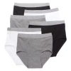 Stafford Dry + Cool Full-cut Mens Big And Tall 6 Pack Briefs 302872 In Black