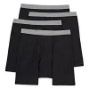 Stafford Dry + Cool Mens 4 Pack Boxer Briefs 302869 In Black