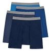 Stafford Dry + Cool Mens 4 Pack Boxer Briefs 302869 In Blue