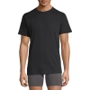 Stafford Dry + Cool Mens 4 Pack Short Sleeve Crew Neck Moisture Wicking T-shirt In Black