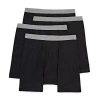 Stafford Dry + Cool Mens Big And Tall 4 Pack Boxer Briefs 302869 In Black