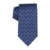 Stafford Extra Long Checked Tie In Blue