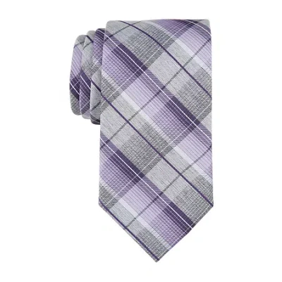 Stafford Extra Long Plaid Tie In Multi