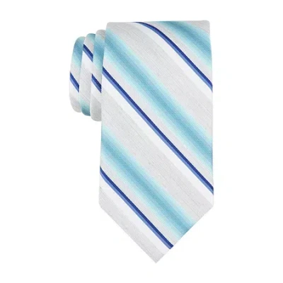 Stafford Extra Long Striped Tie In Blue