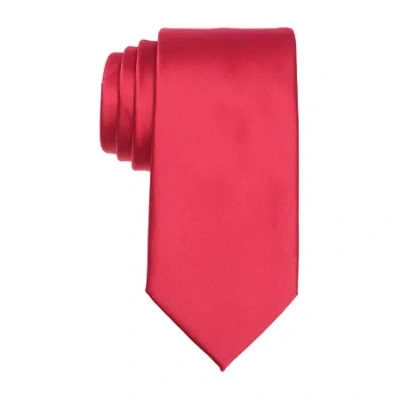 Stafford Extra Long Tie In Red