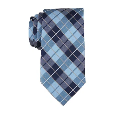 Stafford Fincher Checked Tie In Blue