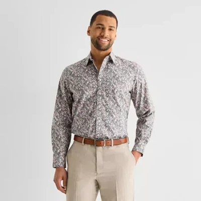 Stafford Floral Mens Regular Fit Button-down Shirt In Green
