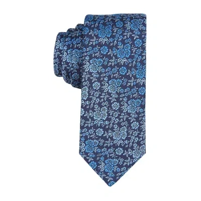 Stafford Floral Tie In Blue