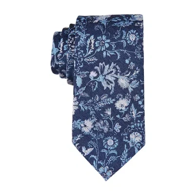 Stafford Floral Tie In Blue