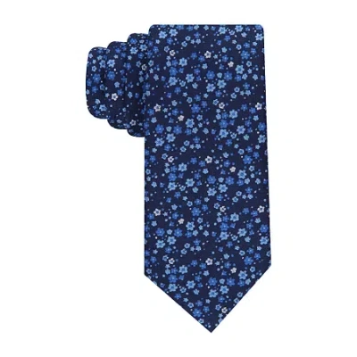 Stafford Floral Tie In Blue