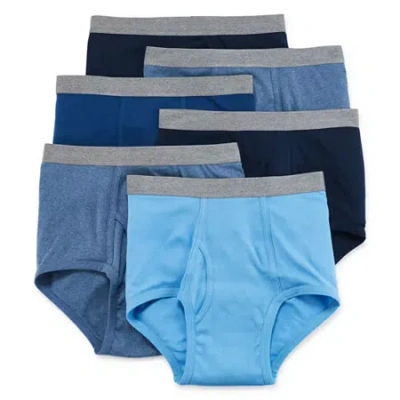 Stafford Full-cut Mens 6 Pack Briefs 302852 In Blue