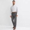 Stafford Houndstooth Mens Classic Fit Flat Front Suit Pant In Gray