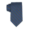 Stafford Jackson Striped Tie In Blue